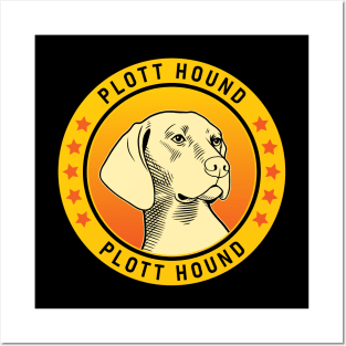 Plott Hound Dog Portrait Posters and Art